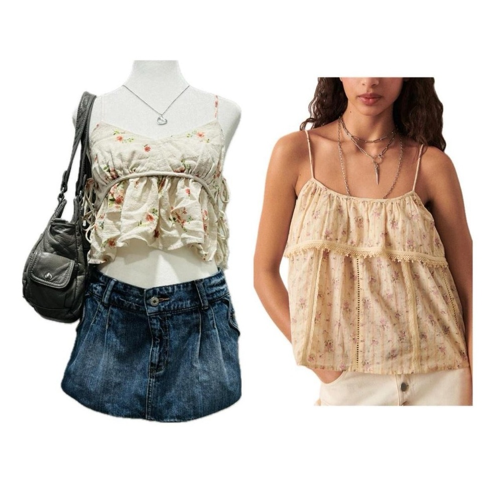 Floral Cream Women's Top